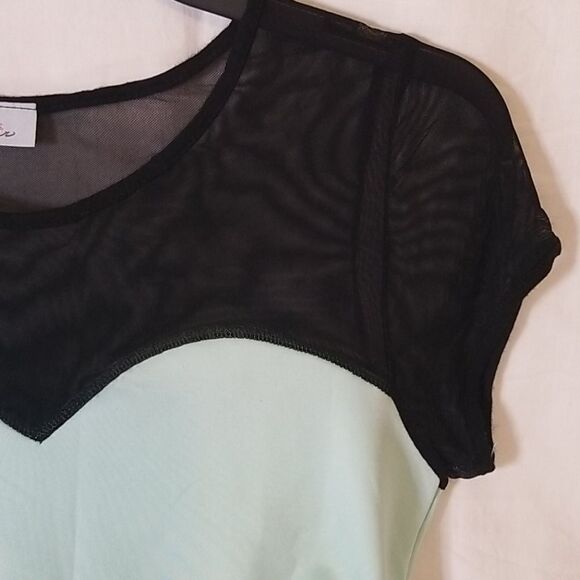 Flair Mint Ruffle Bottom Sleeveless Blouse - Picture 5 of 9